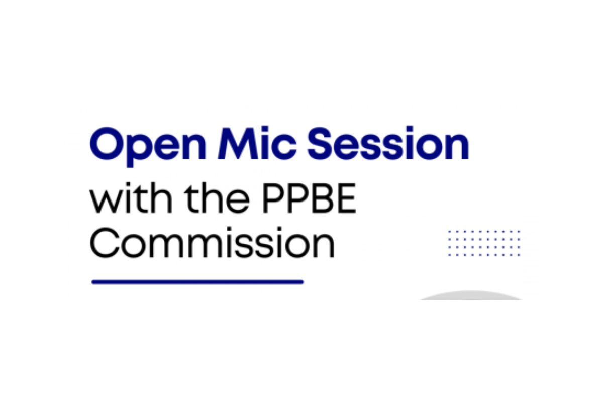 PPBE Commission Open Mic Session